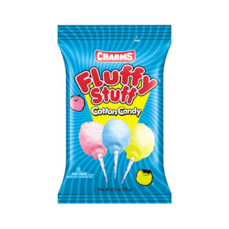 Charms Fluffy Stuff Candy Floss 28g USA (Pack 12)