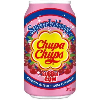 Chupa Chups Cherry Bubble Gum Flavour 345ml KOR (Pack 24)