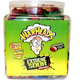 Warheads Extreme Sour Hard Candy 964g 240pcs USA (Pack 1)