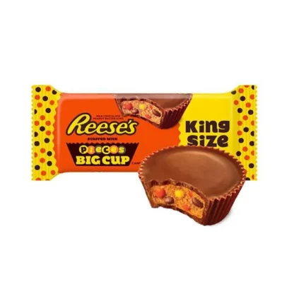 Reeses Peanut Butter Cups with Reese's Pieces King Size 79g USA (Pack 16)