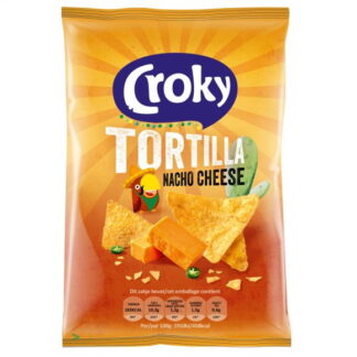 Croky Tortilla Nacho Cheese Chips 40g (Pack 20)