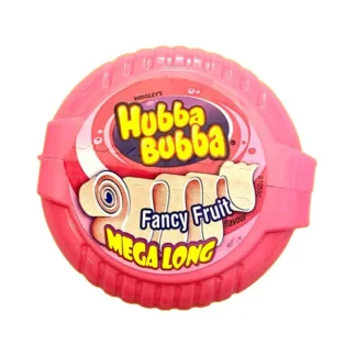Hubba Bubba Mega Long Tape Fancy Fruit 56g UK (Pack 12)