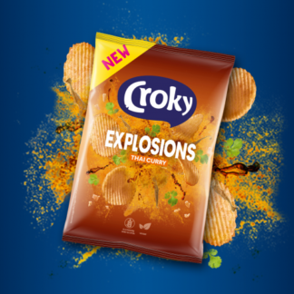 Croky Explosions Curry Thailandese 40g (Pack 20)