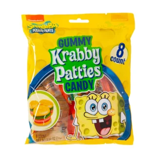 Spongebob Squarepants Gummy Krabby Patties Bag 72g (Pack 12)
