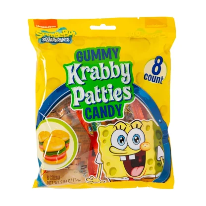 Spongebob Squarepants Gummy Krabby Patties Bag 72g (Pack 12)