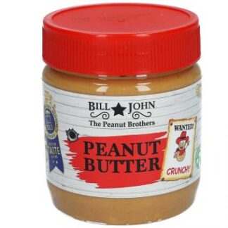 Bill & John Peanut Butter Crunchy 350g (Pack 12)