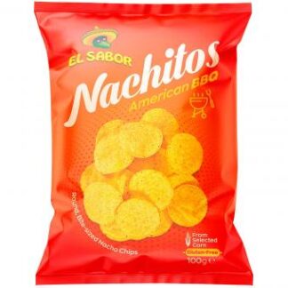 El Sabor Nachitos American BBQ 100g (Pack 16)