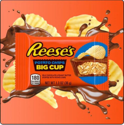 Reeses Big Cup Potato Chips 37g USA (Pack 16)