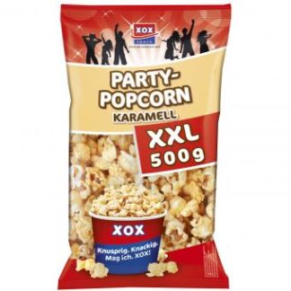 XOX Party-Popcorn Karamell 500g (Pack 12)