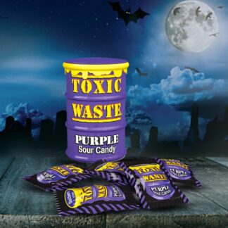 Toxic Waste Purple Sour Candy Drum 42g (Pack 12)