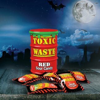 Toxic Waste Red Sour Candy Drum 42g (Pack 12)