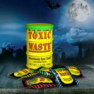 Toxic Waste Yellow Sour Candy Drum (Pack 12)