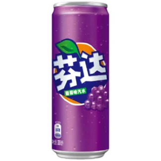 Fanta Grape 330ml China Import (Pack 12)