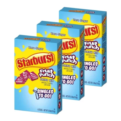 Starburst Singles To Go! Fruit Punch 17g USA (Pack 12)