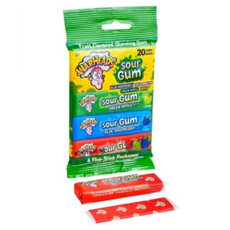 Warheads Sour Gum 4 Pack 50g USA (Pack 10)