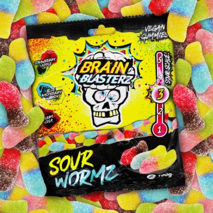 Brain Blasterz Sour Boltz 100g UK (Pack 16)