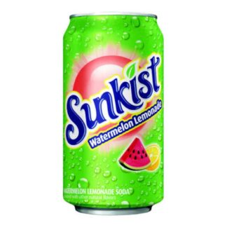 Sunkist Soda Watermelon Lemonade 355ml USA (Pack 12)
