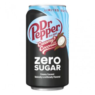 Dr Pepper Creamy Coconut Zero Sugar 355ml USA (Pack 12)