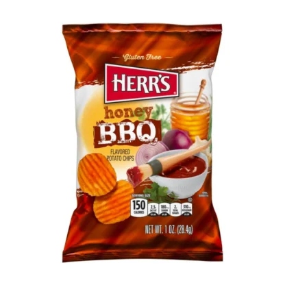 Herrs Honey BBQ Flavored Potato Chips 28g USA (Pack 42)
