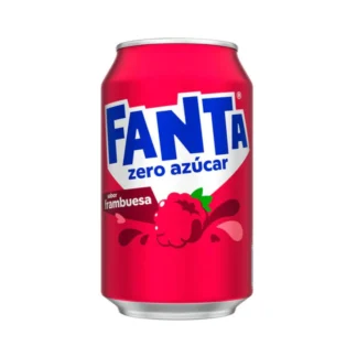 Fanta Frambuesa Zero Sugar 330ml (Pack 24)