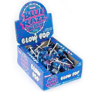 Blow Pops Blue Razz Berry 18g USA (Pack 48)