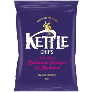 Kettle Chips Sea Salt & Balsamic Vinegar of Modena 40g UK (Pack 9)