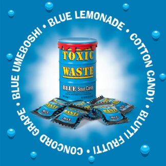 Toxic Waste Sour Candy Drum Blue 42g USA (Pack 12)