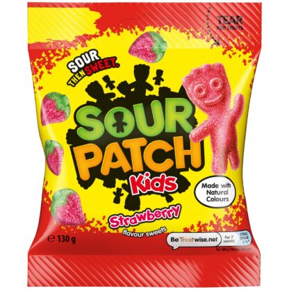 Sour Patch Kids Strawberry 130g UK (Pack 10)