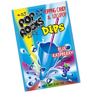 Pop Rocks Dips Blue Raspberry 18g (Pack 18)