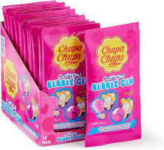 Chupa Chups Bubble Gum Cotton Candy 11g (Pack 12)